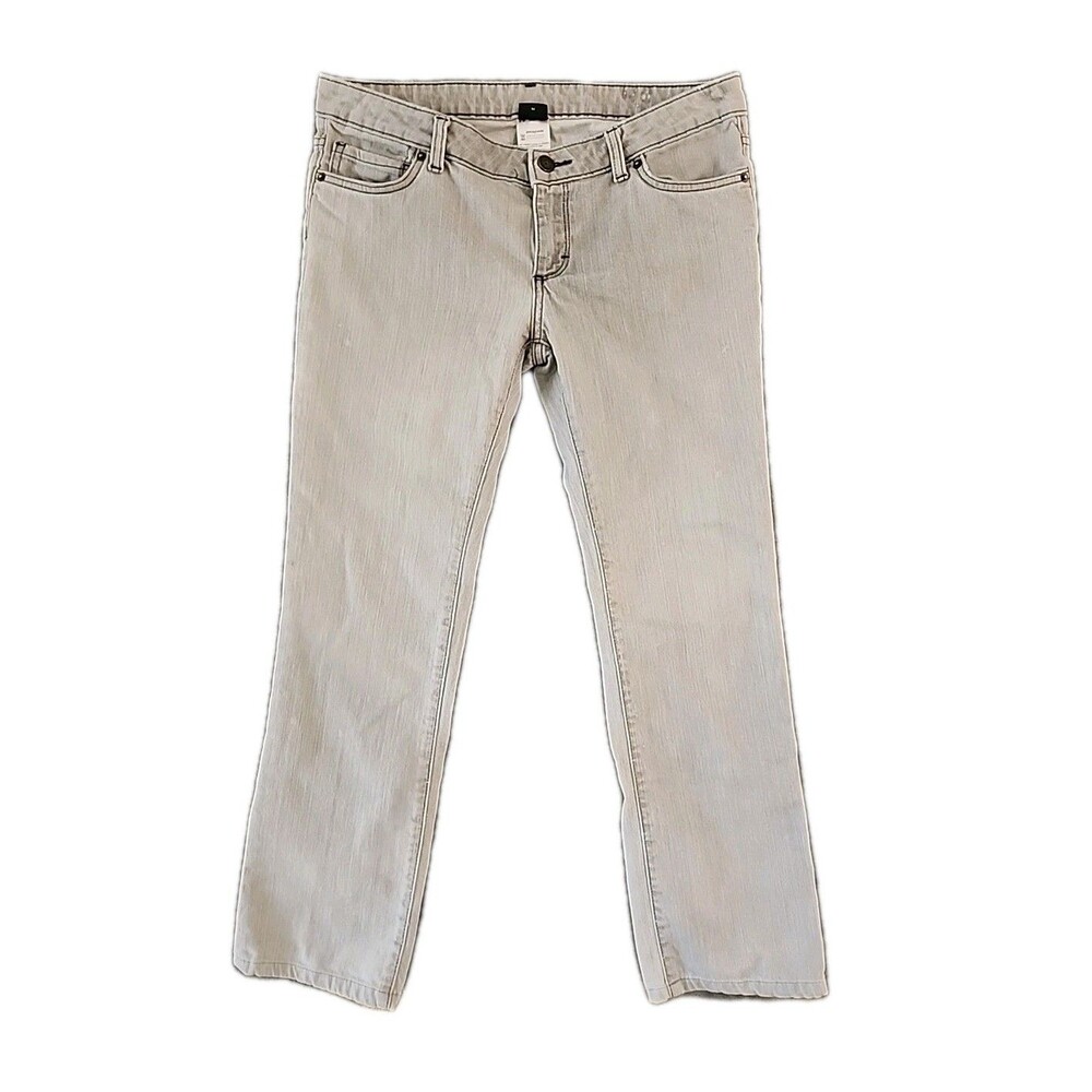 Patagonia Jeans Women’s Size 30 Organic Cotton Low Rise Straight Grey Denim